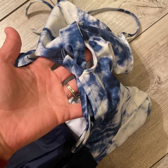 Live Love Dream Swimsuit One Piece Navy Blue Cloud Size Medium - Picture 7 of 8